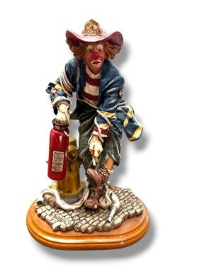 Clowning In America Signed “FireFighter” Figurine 1997 # 1/2420